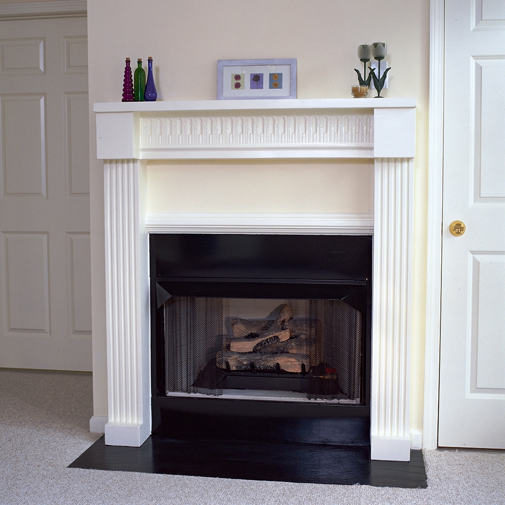 Atlanta 36 Tall Plaster Fireplace Mantel - Image