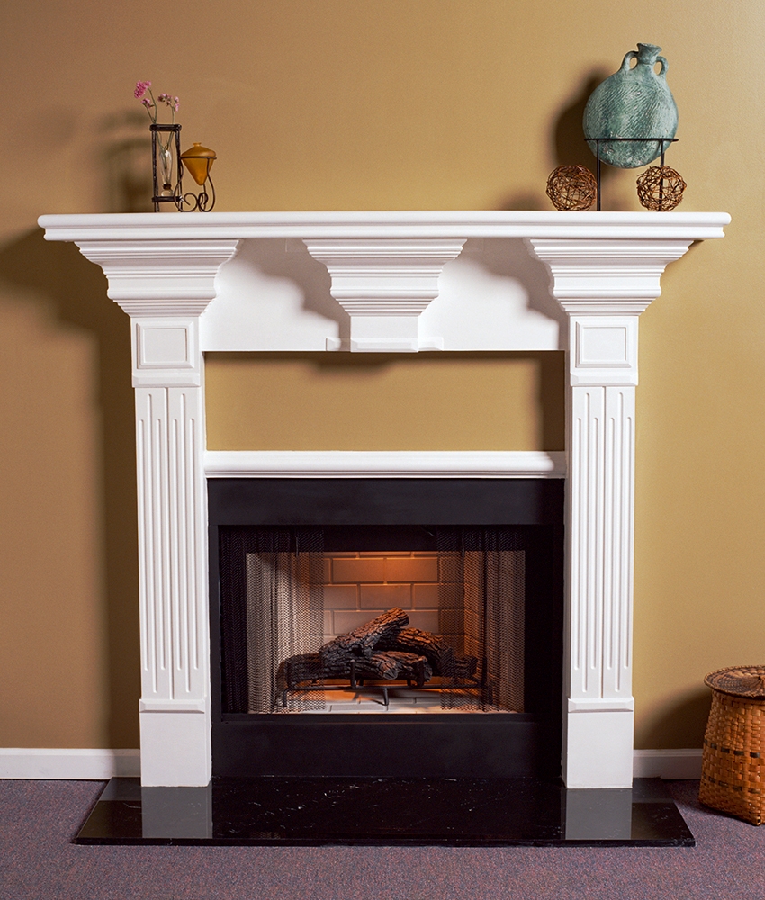 Avondale B Plaster Fireplace Mantel - Image