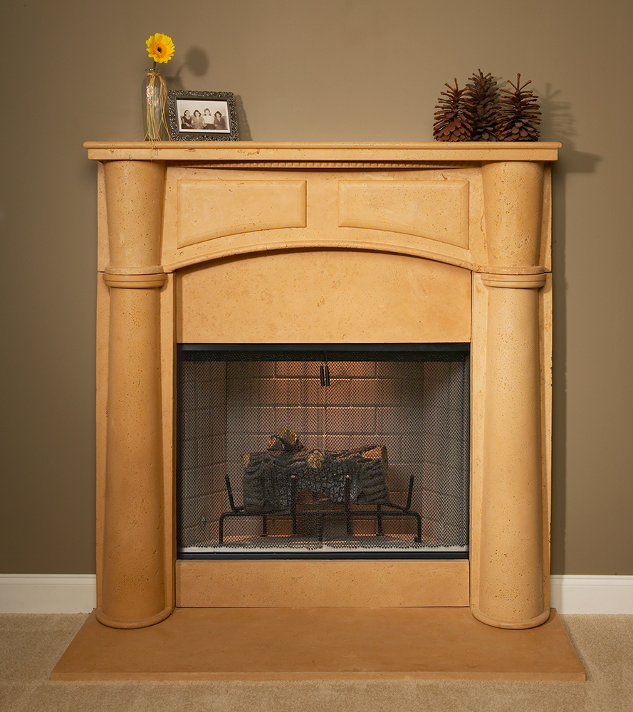 Brookhaven 42 Tall Plaster Fireplace Mantel - Image