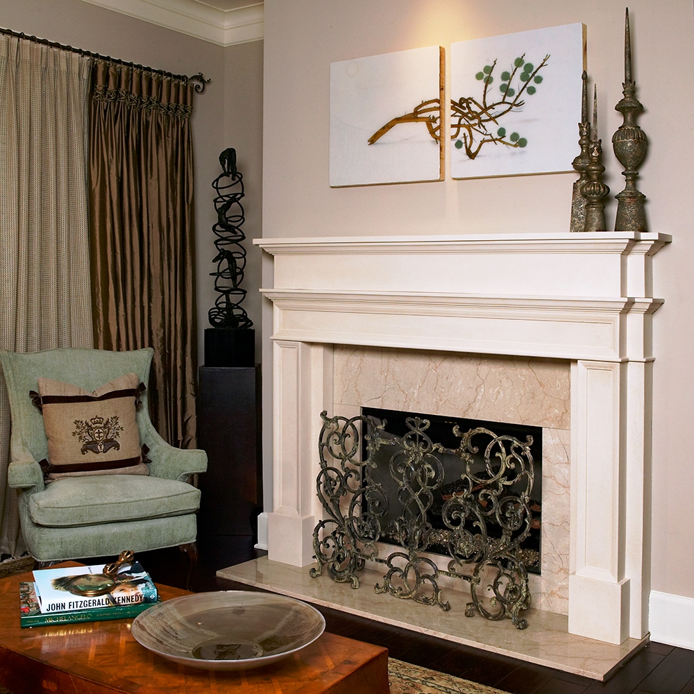 Buckhead Plaster Fireplace Mantel - Image