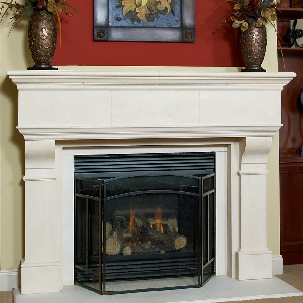 Kirkwood Plaster Fireplace Mantel - Image