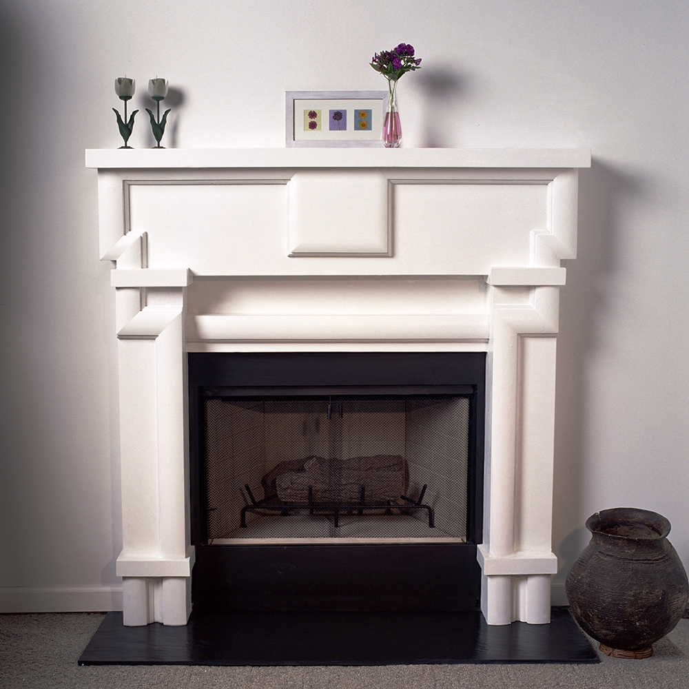 Lanier 36 Tall Plaster Fireplace Mantel - Image