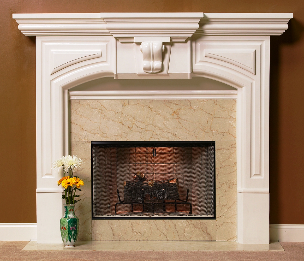Piedmont A Plaster Fireplace Mantel - Image