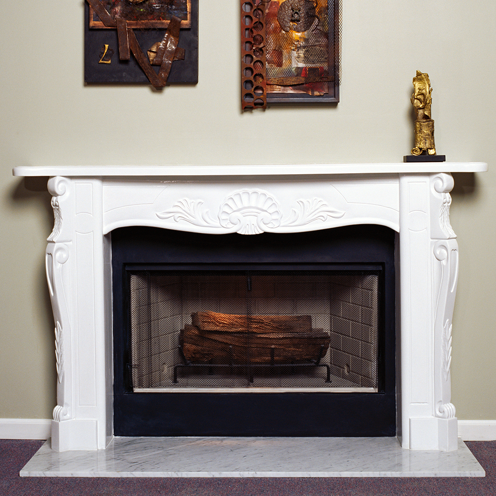 Versailles 77 Plaster Fireplace Mantel - Image