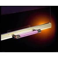 Lennox - 12M24 43LBF-BB - Solid Ribbed Doors - Brushed Brass - With H6824 Adaptor Kit
