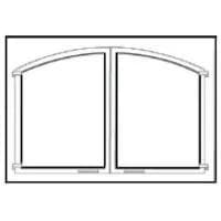 Lennox - H8773 AD45C - 45" Arch Design Door Facing Kit - Black