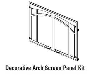 Arched Screen Door, Textured Iron