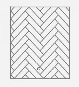 Lennox - J5100 - Refractory - Left - 36" - Herringbone - Natural White