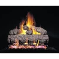 Peterson - RG45-2-18 - 18" Golden Oak complete log set with G45 burner for See-Thru installation - N