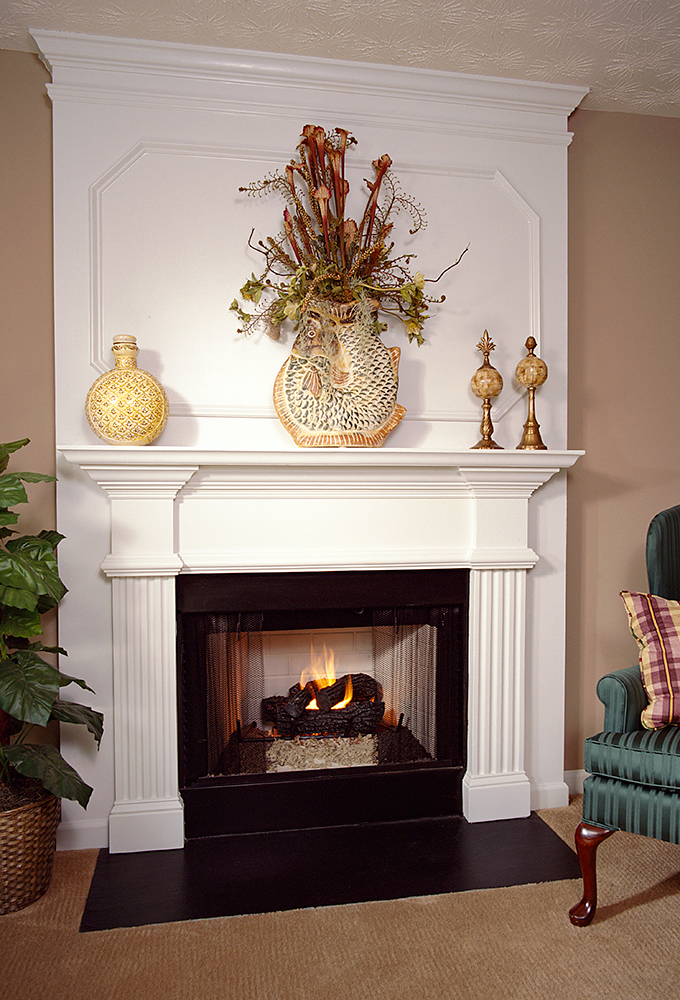 Candler 36 Plaster Fireplace Mantel - Image