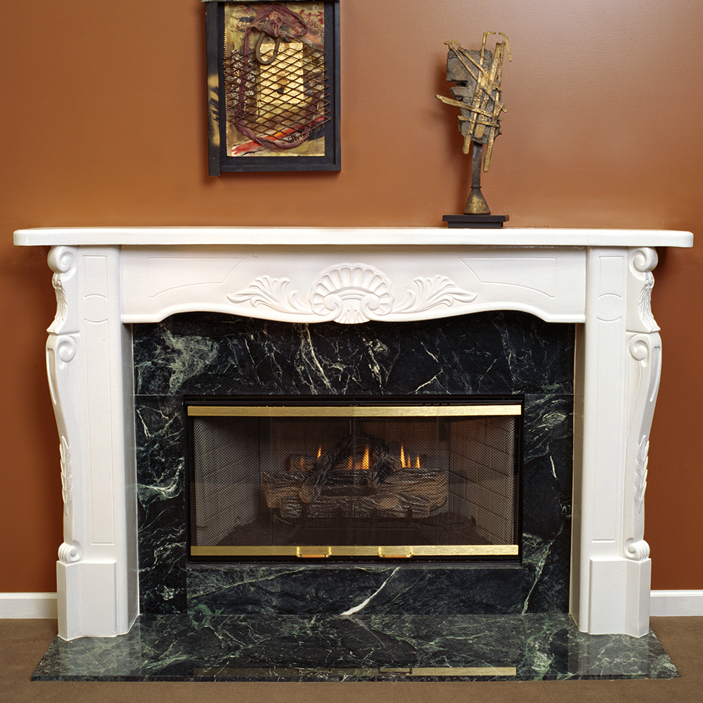 Versailles 72 Plaster Fireplace Mantel - Image